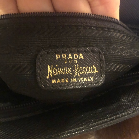 Prada for Neiman Marcus leather and fur shoulder/crossbody bag - Picture 6 of 6